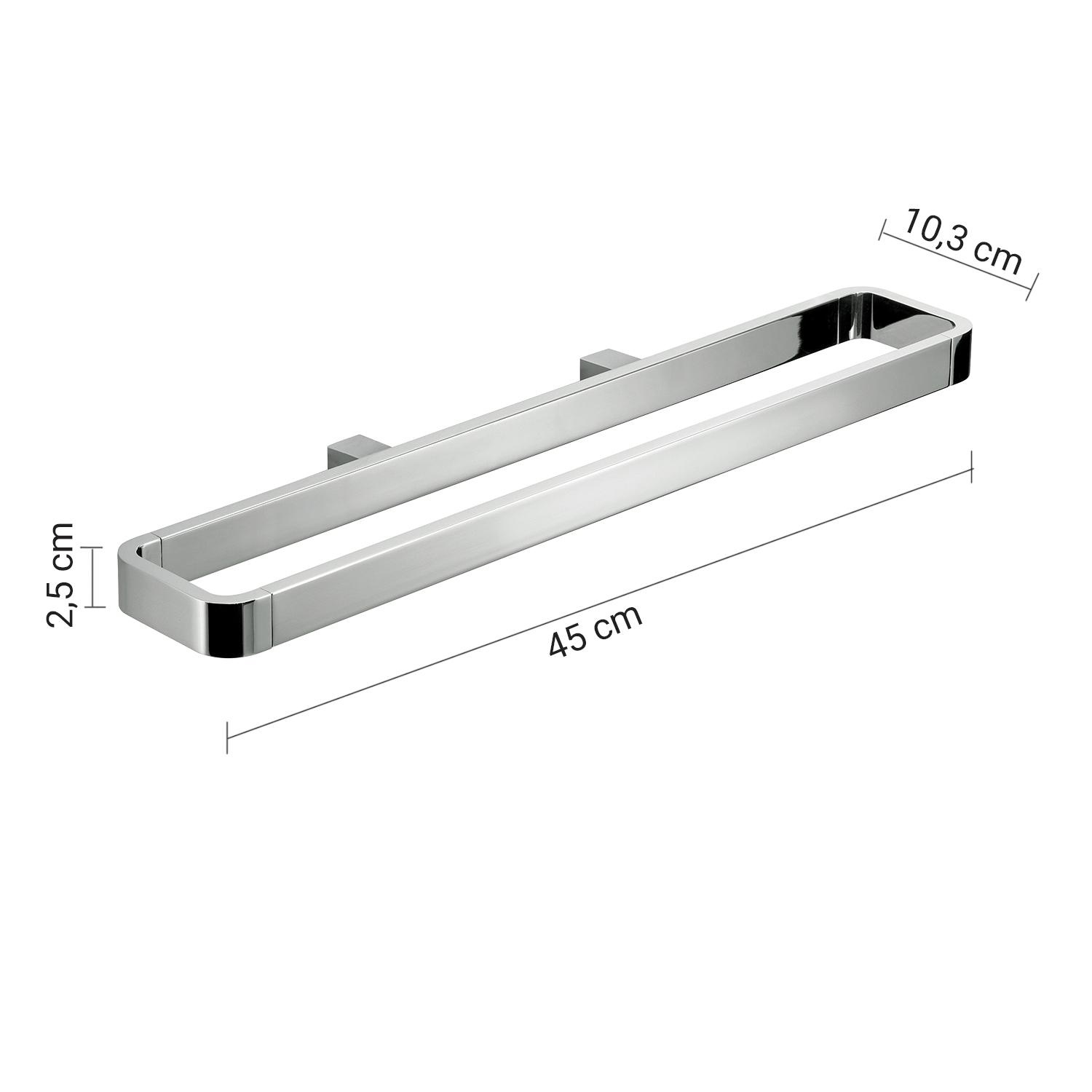 gedy-lounge-porte-serviette-barre-chrome image 2