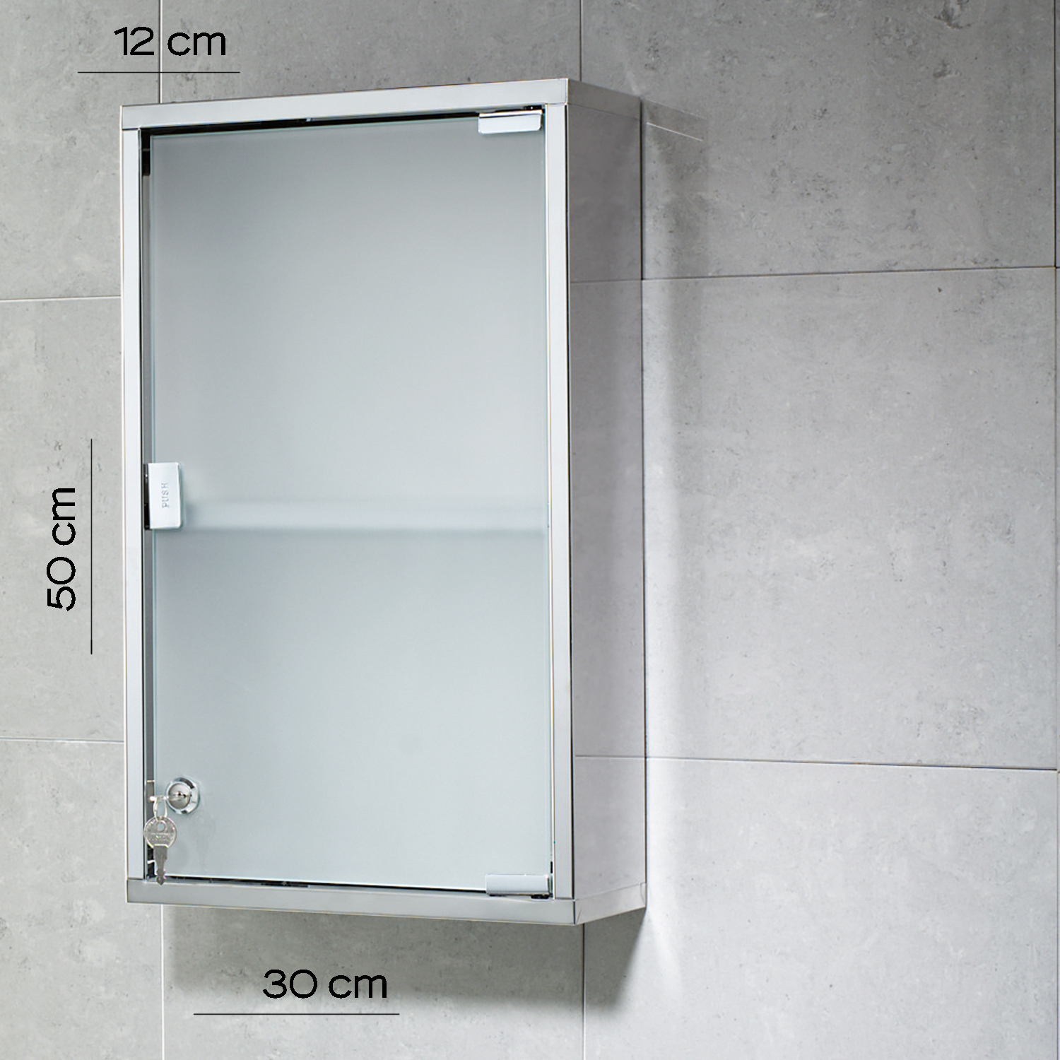 gedy-joker-armoire-miroir-30x50-cm-poli image 2