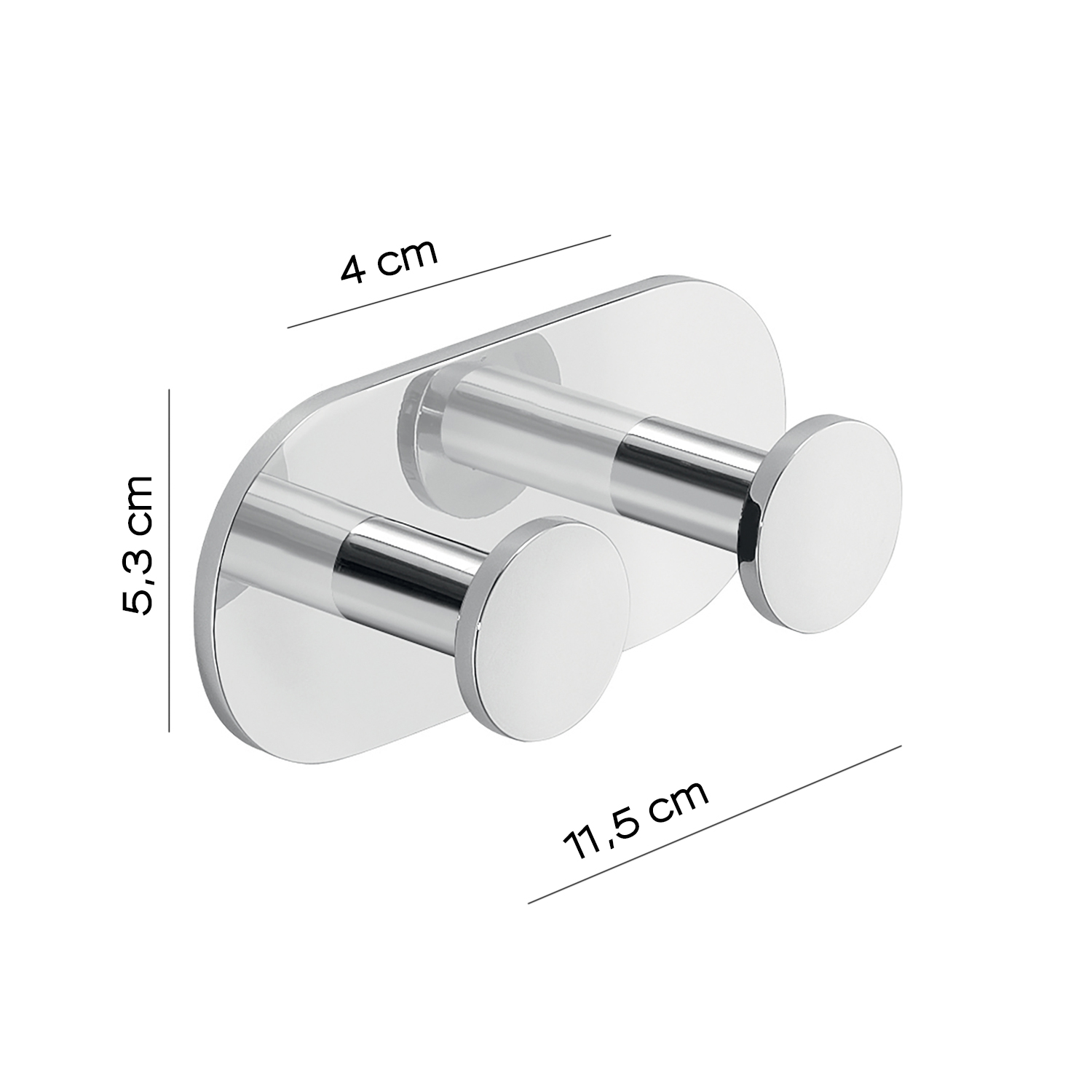 gedy-ustica-crochet-chrome-fixer-salle-de-bain image 2