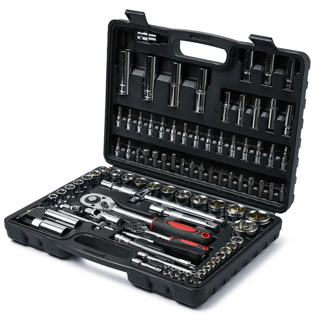 gricol-coffret-douilles-94-pi-ces-bo-te-outils-noir-chrome-vanadium image 1