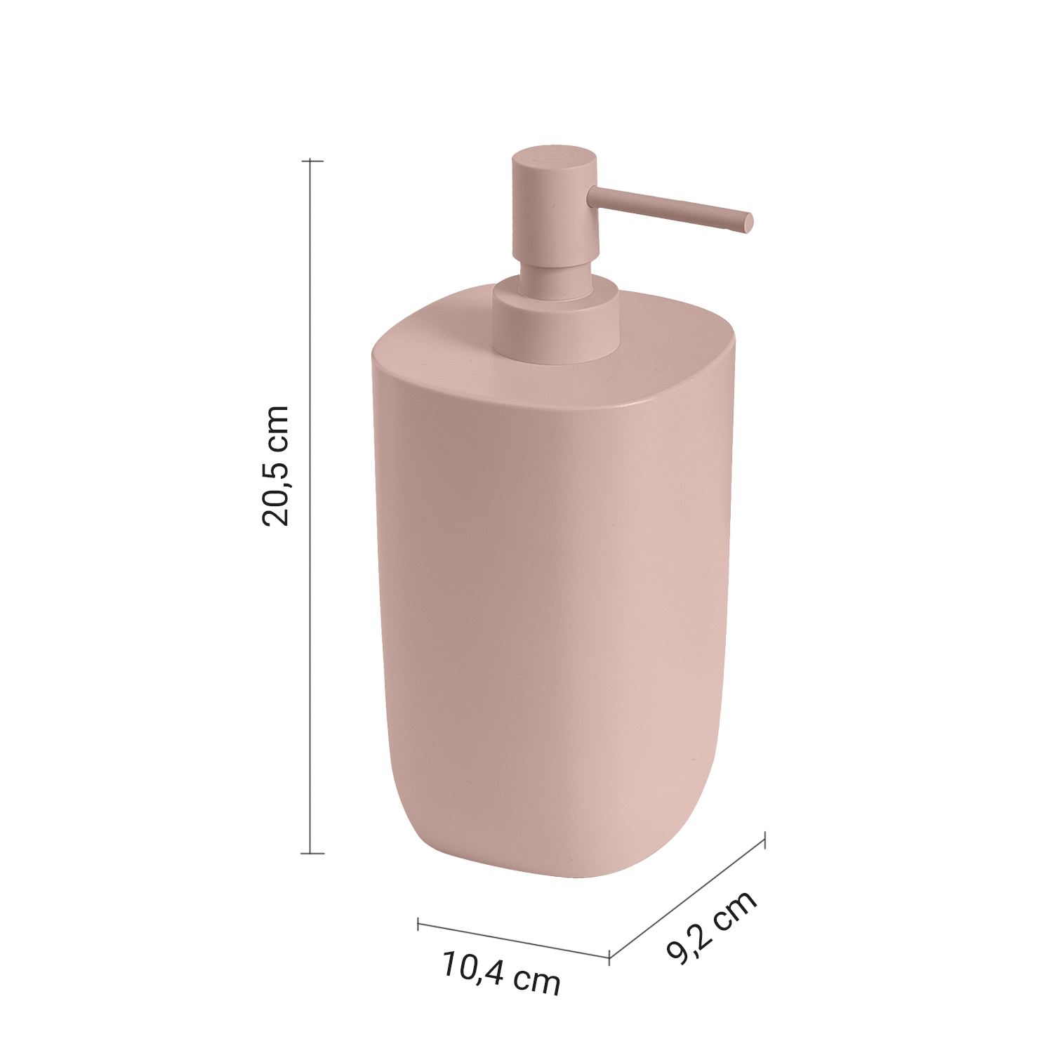gedy-ylenia-distributeur-savon-poser-rose-mat image 2