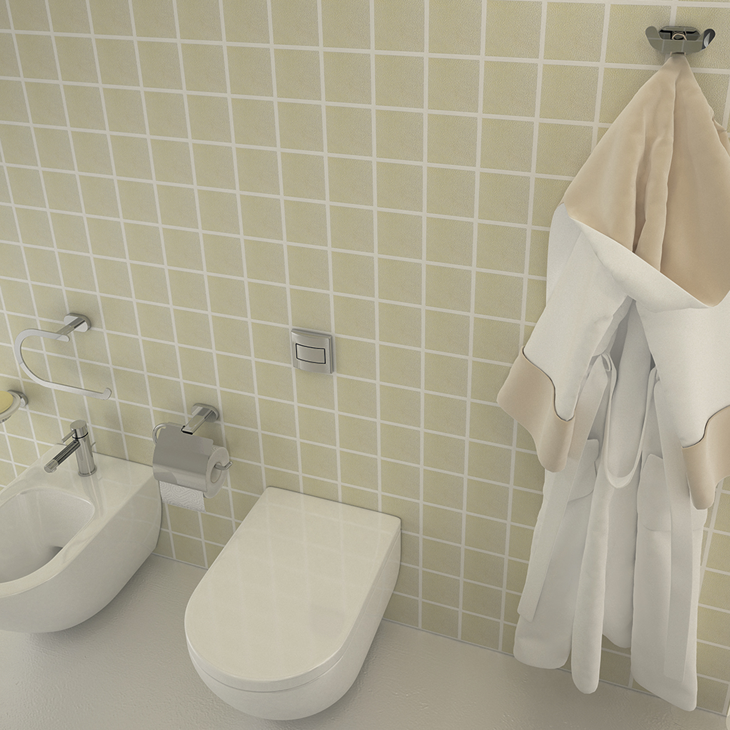 gedy-bernina-porte-rouleau-avec-couvercle-chrome image 3