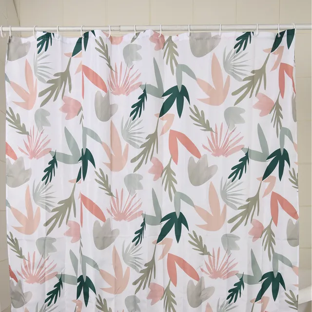 gedy-soft-rideau-de-douche-120x200-blanc-rose-vert image 1