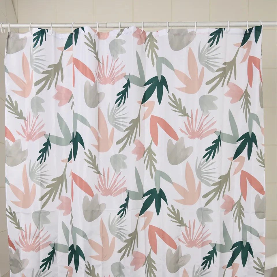 gedy-soft-rideau-de-douche-120x200-blanc-rose-vert image 1