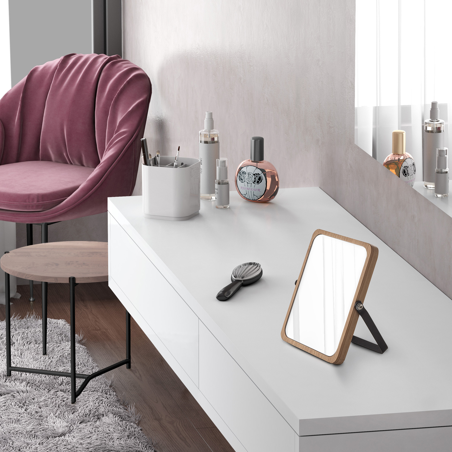 gedy-midori-miroir-grossissant-bambou-noir image 3