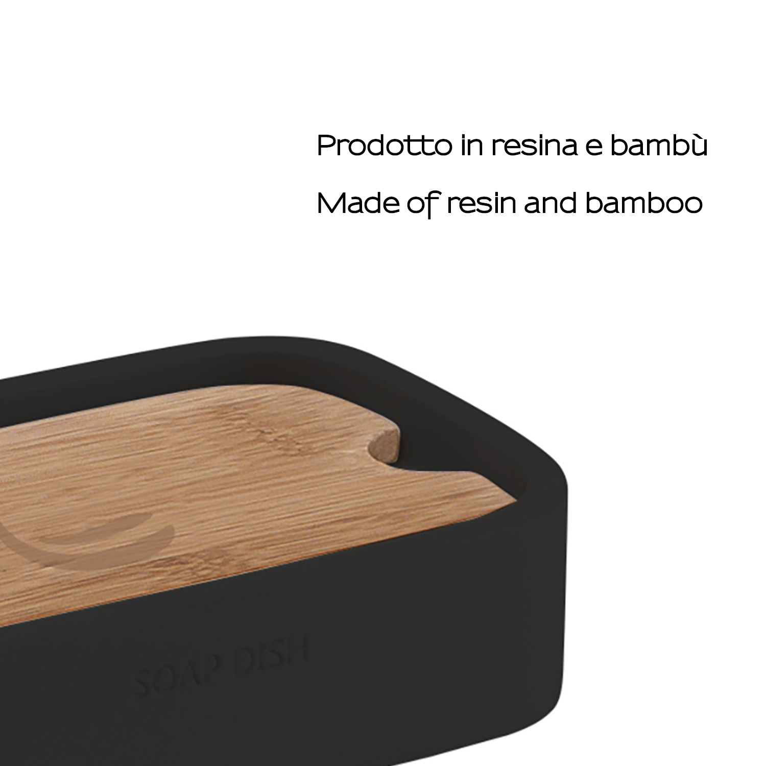 gedy-ninfea-porte-savon-noir-mat image 4