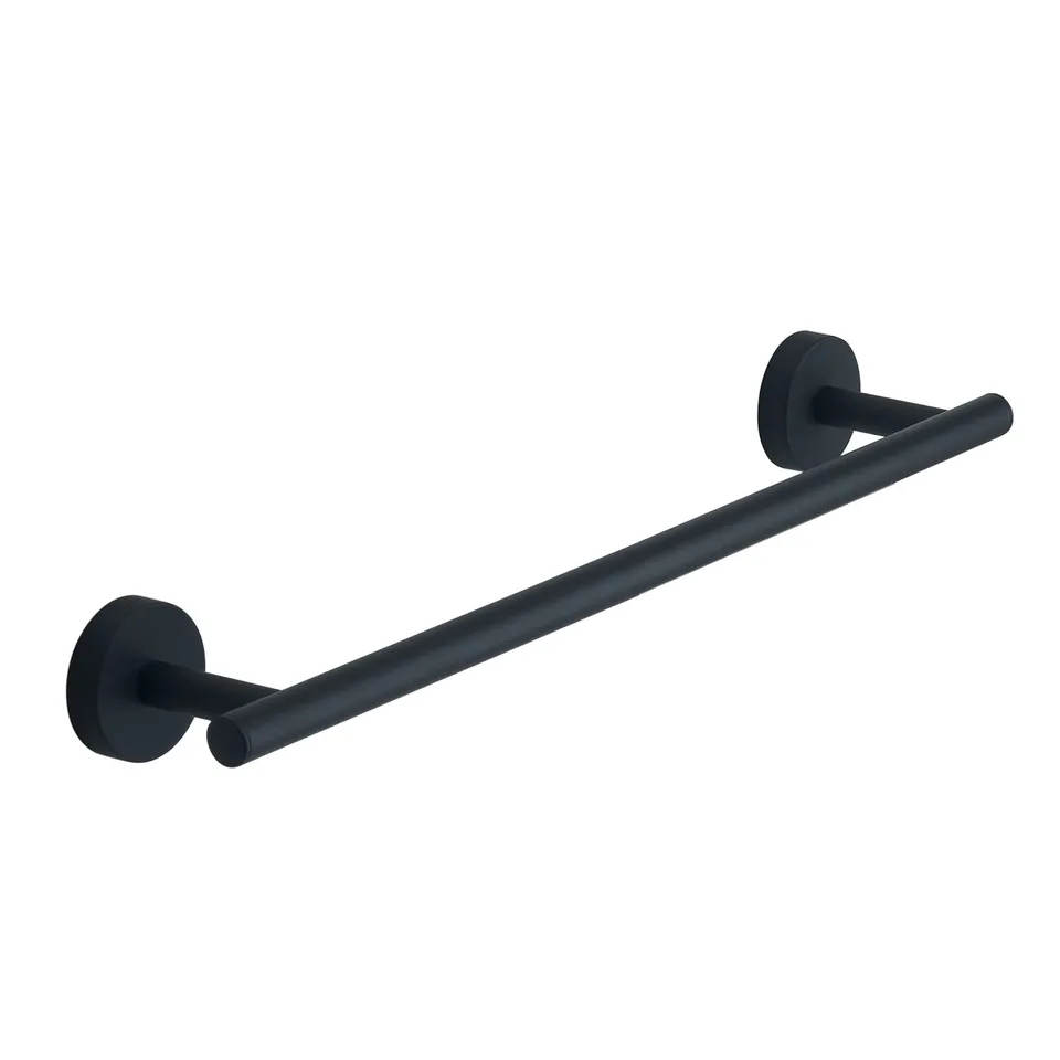 gedy-eros-porte-serviette-35-cm-noir-mat-mural image 1