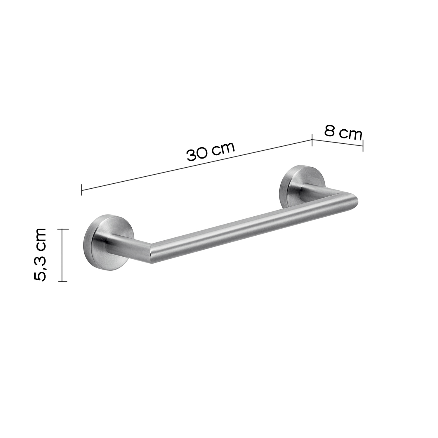gedy-project-porte-serviette-30-cm-bross-fixer image 4
