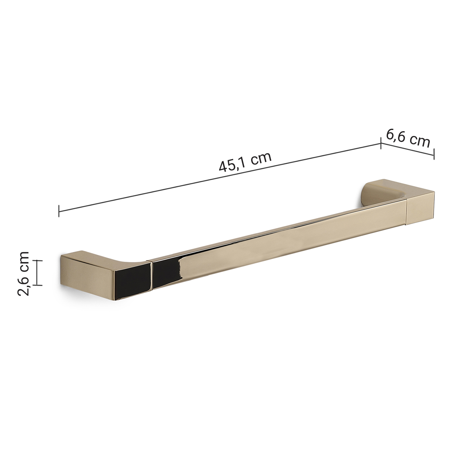 gedy-pirenei-porte-serviettes-45-cm-or-pvd image 2