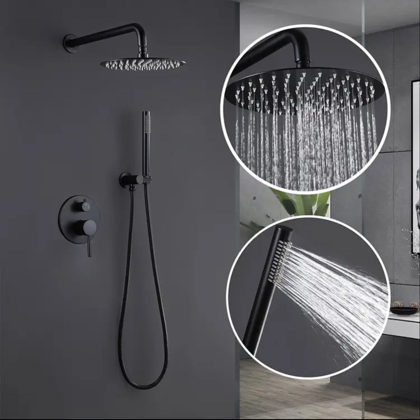 hudor-c-phise-sc86-douche-encastr-e-noir-mat-400-mm image 3