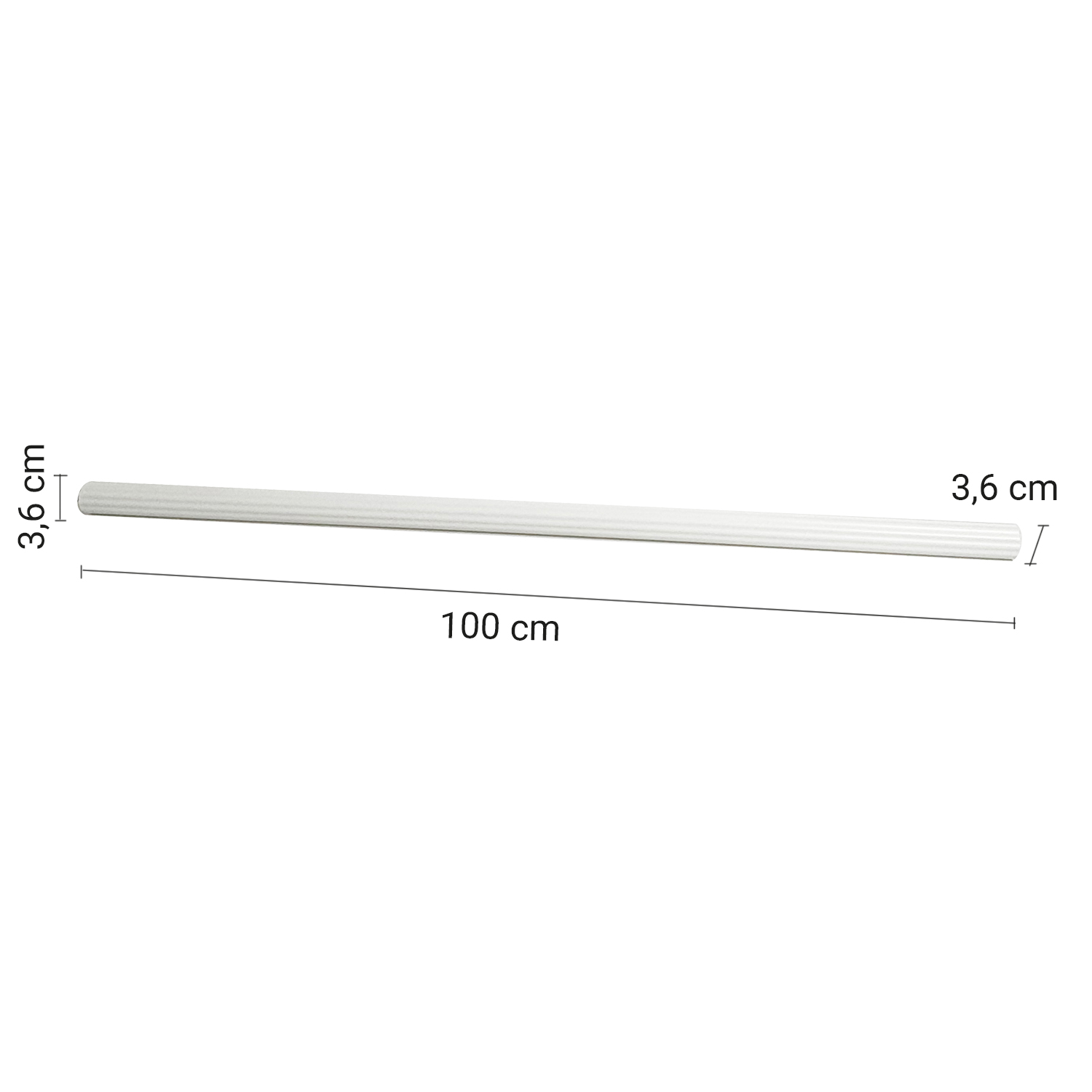 gedy-friend-tube-100-cm-blanc-barre-d-appui image 2