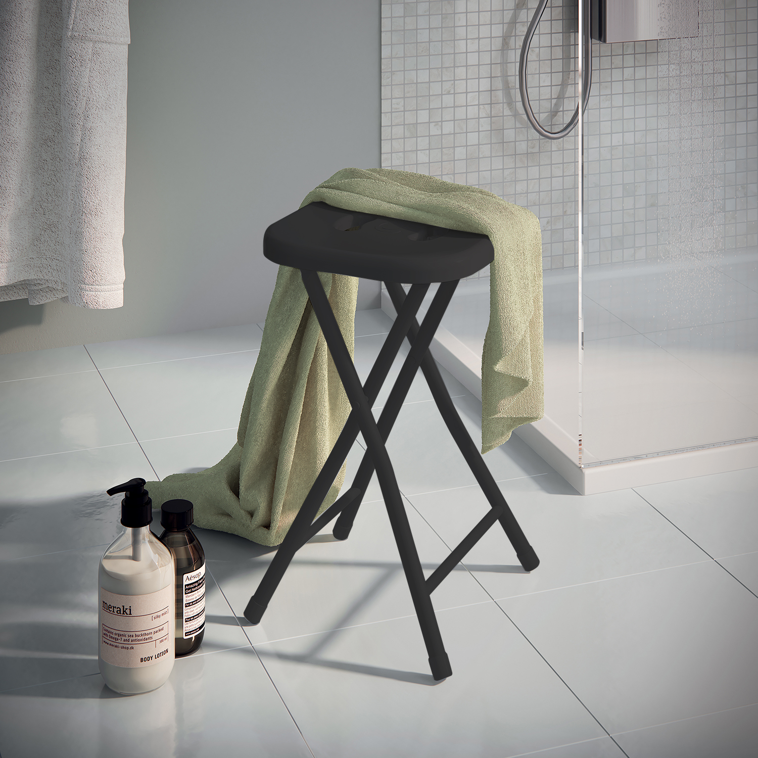gedy-co76-tabouret-repliable-noir-mat image 3