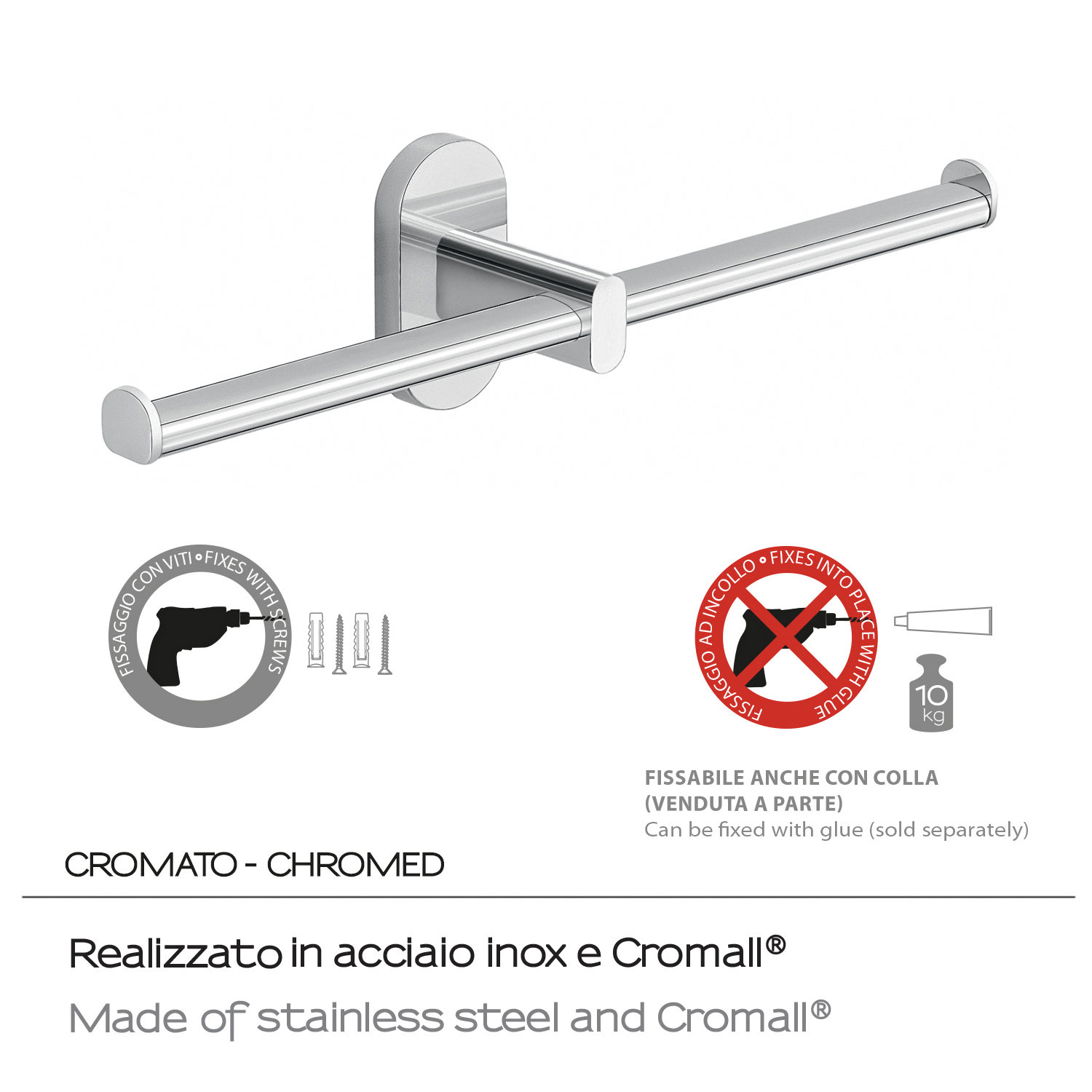 gedy-febo-porte-papier-wc-double-rouleau-chrome-mural image 3