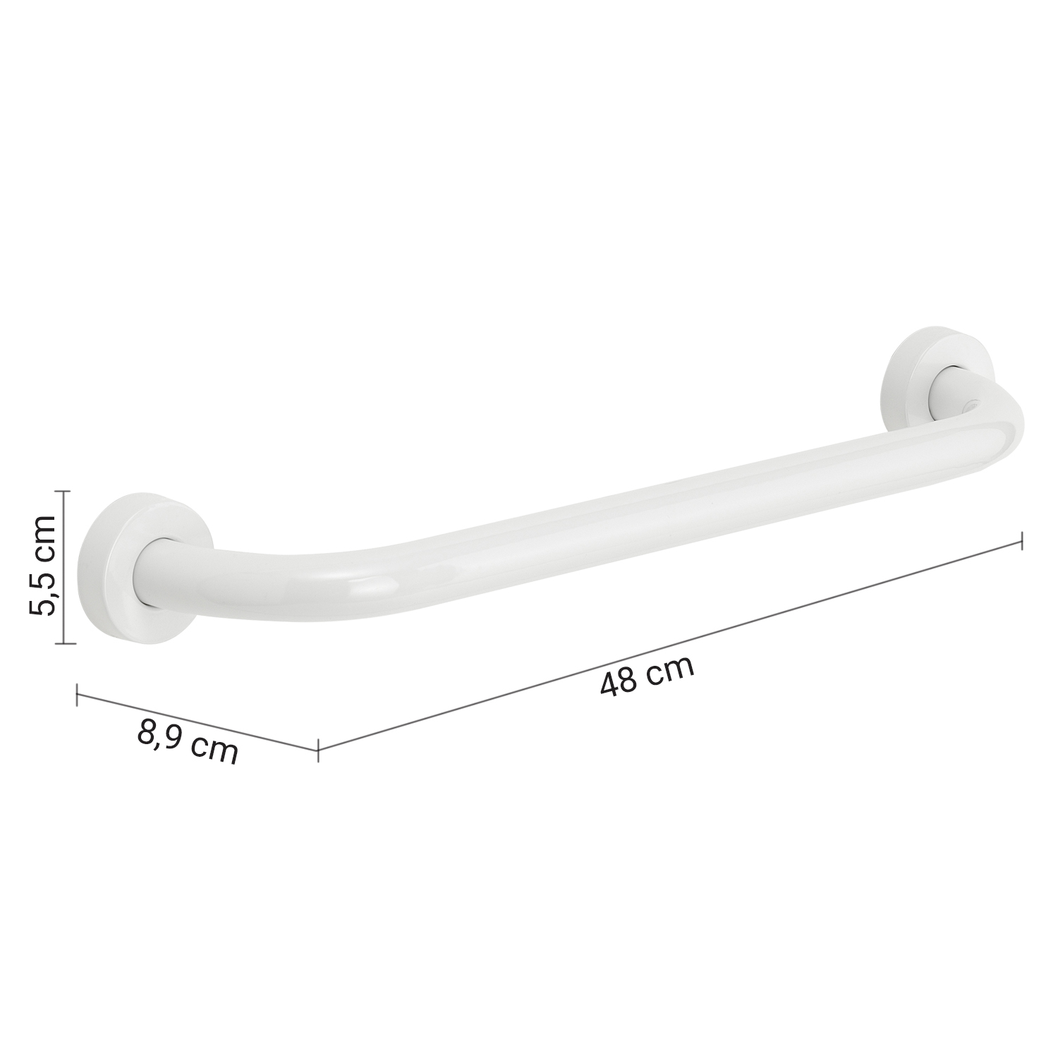 gedy-contract-up-barre-d-appui-45-cm-blanc image 2