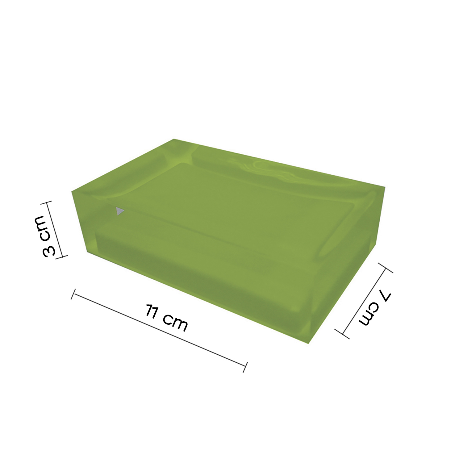 gedy-rainbow-porte-savon-vert-acide-poser image 2