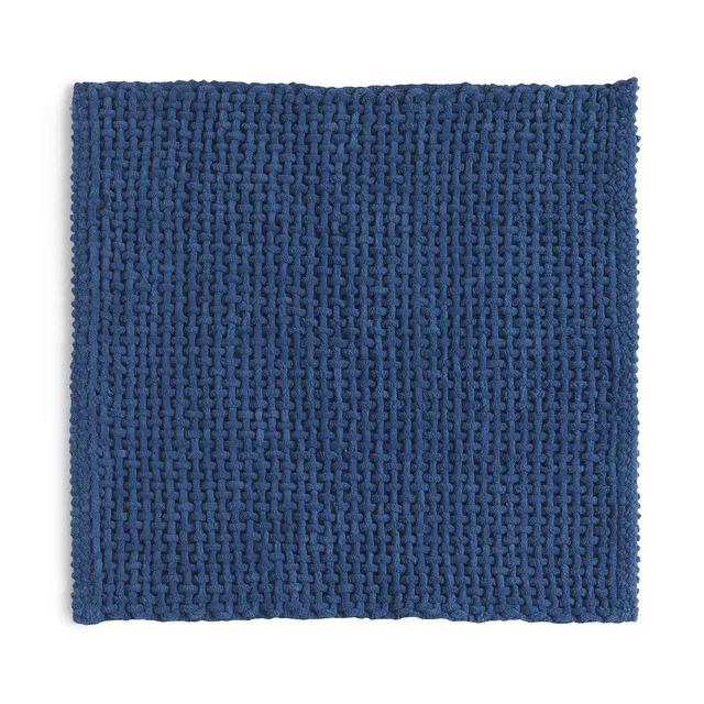 gedy-knot-tapis-de-bain-50x50-bleu image 1