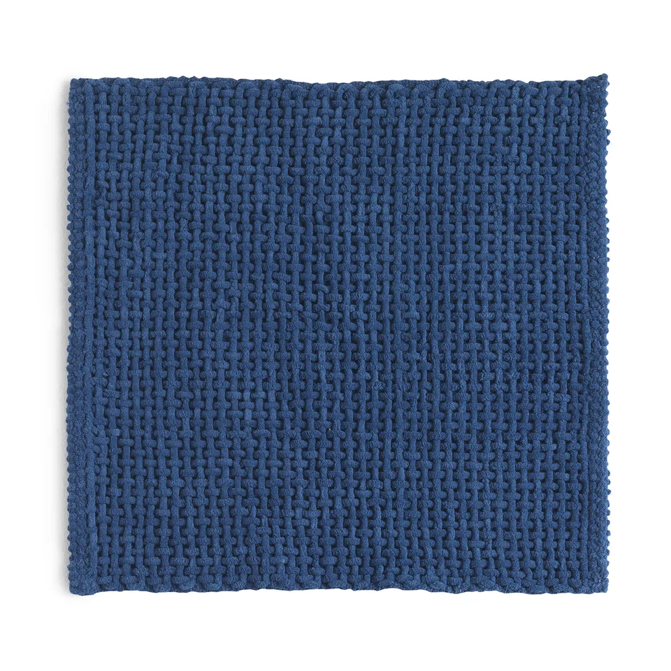 gedy-knot-tapis-de-bain-50x50-bleu image 1