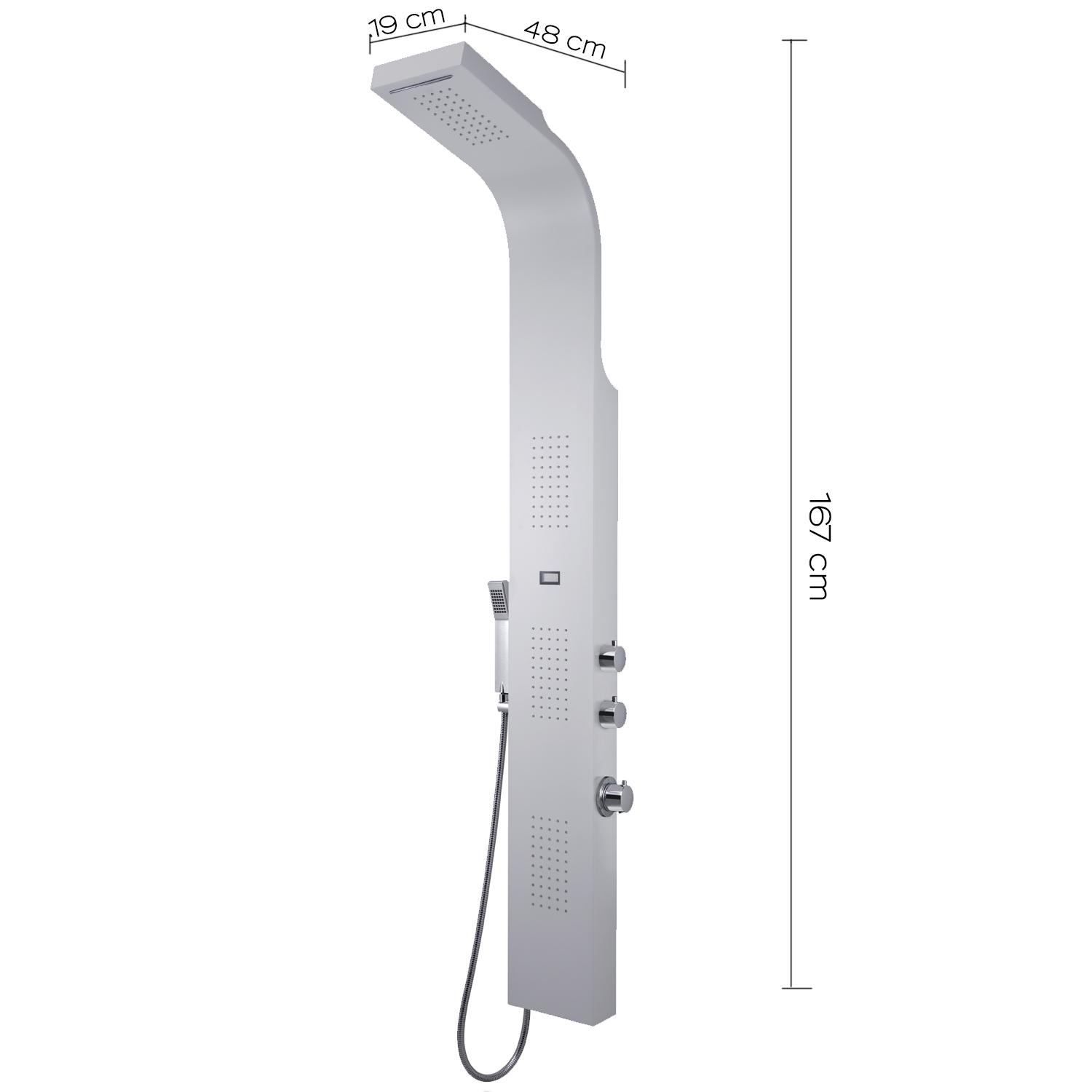 gedy-spa-00-panneau-douche-multifonction-blanc image 2