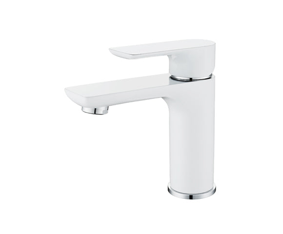 hudor-argolide-robinet-lavabo-blanc-mat-laiton image 1
