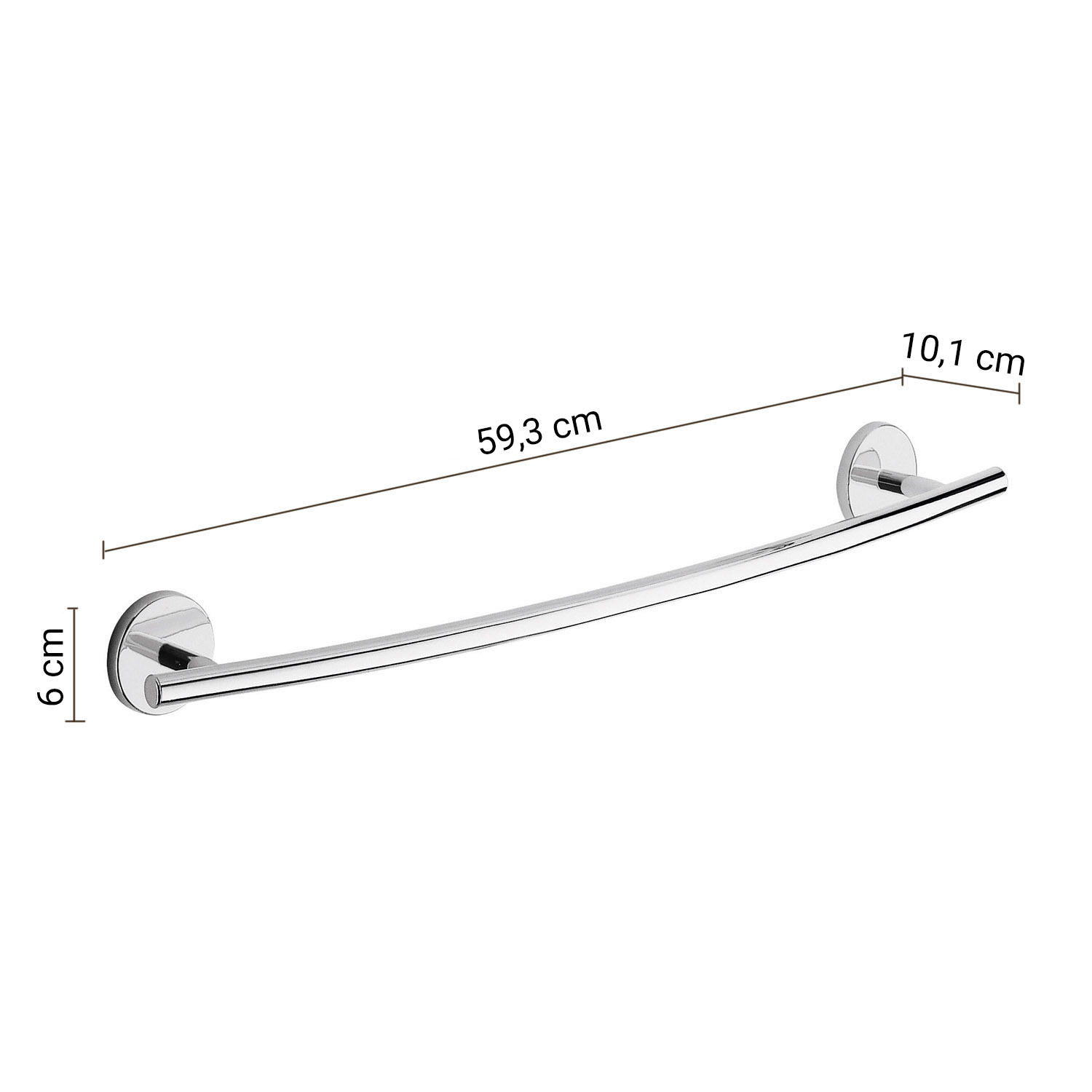gedy-vermont-pro-porte-serviettes-60-cm-chrome image 2