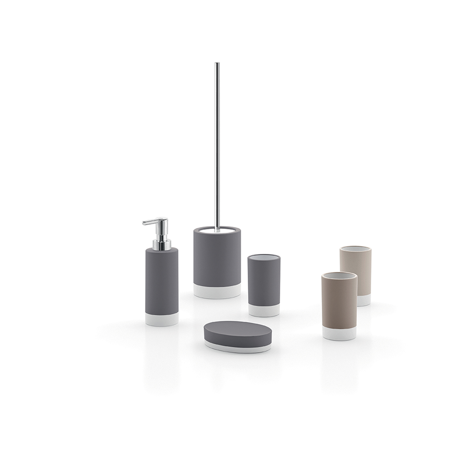 gedy-new-mizar-brosse-wc-gris-tourterelle-poser image 3