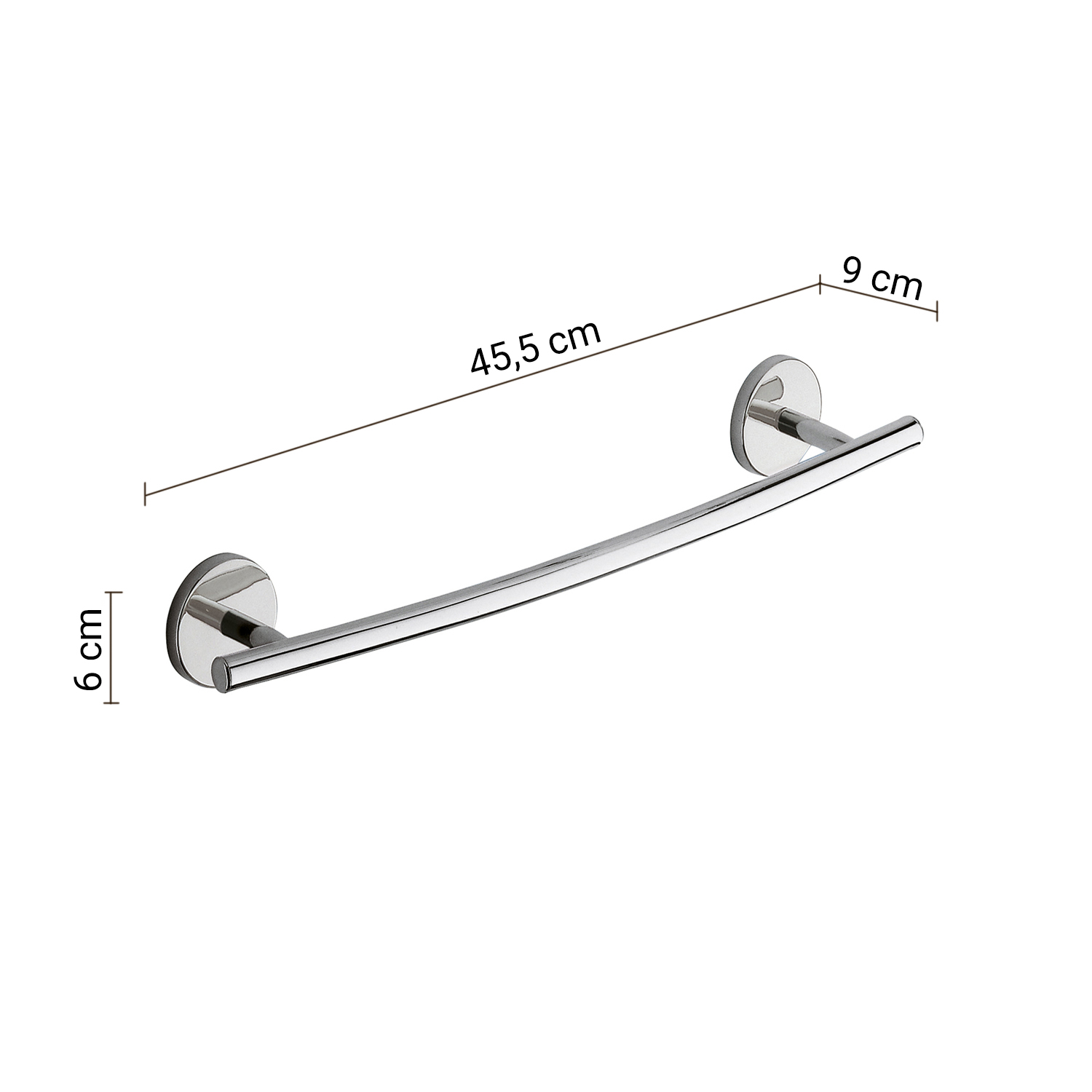 gedy-vermont-pro-porte-serviettes-45-cm-chrome image 2