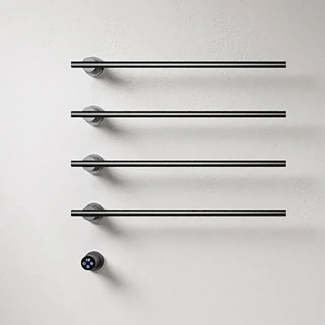 hudor-s-che-serviettes-lectrique-noir-mat-thermostatique-inox image 1