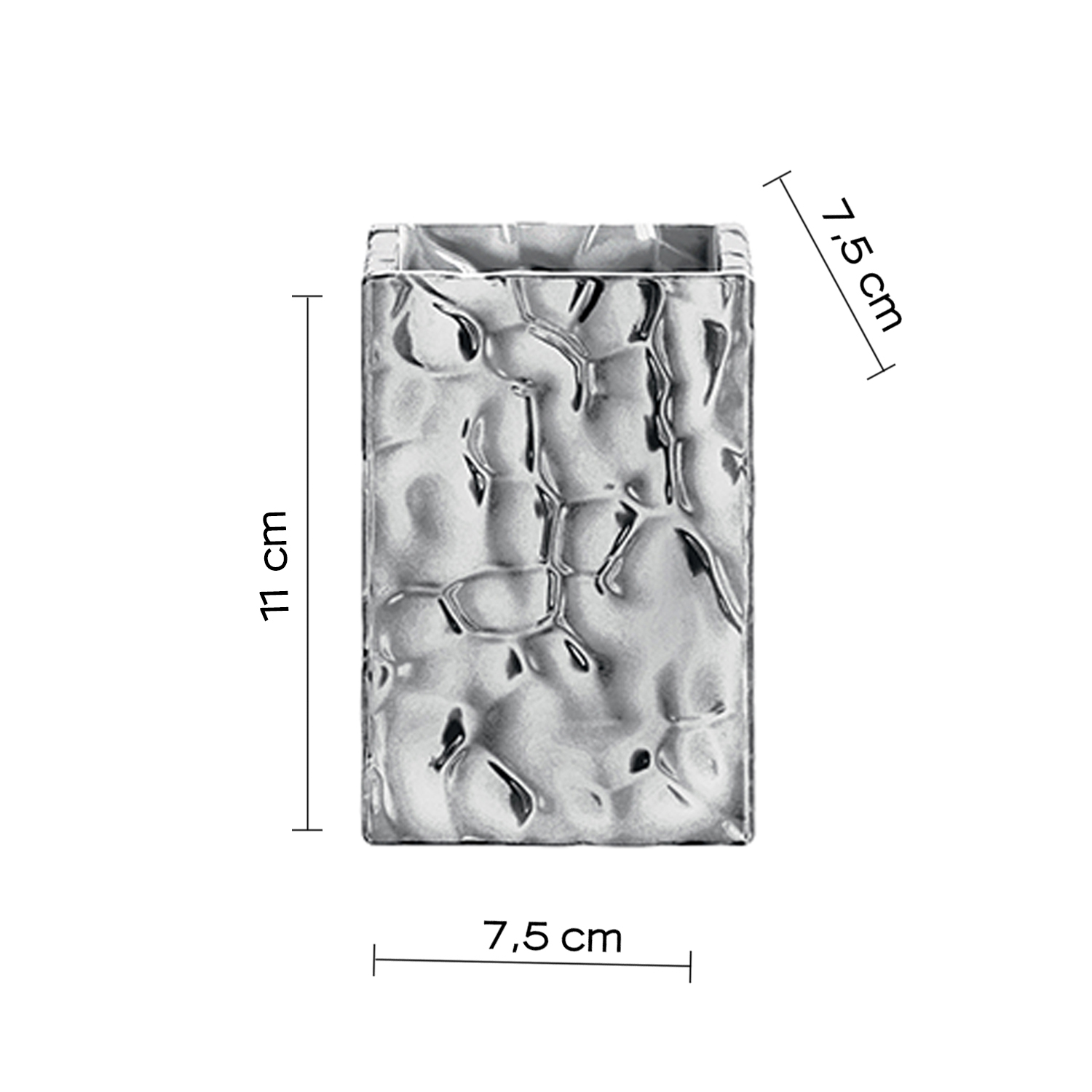 gedy-new-martina-porte-brosse-dents-argent image 2