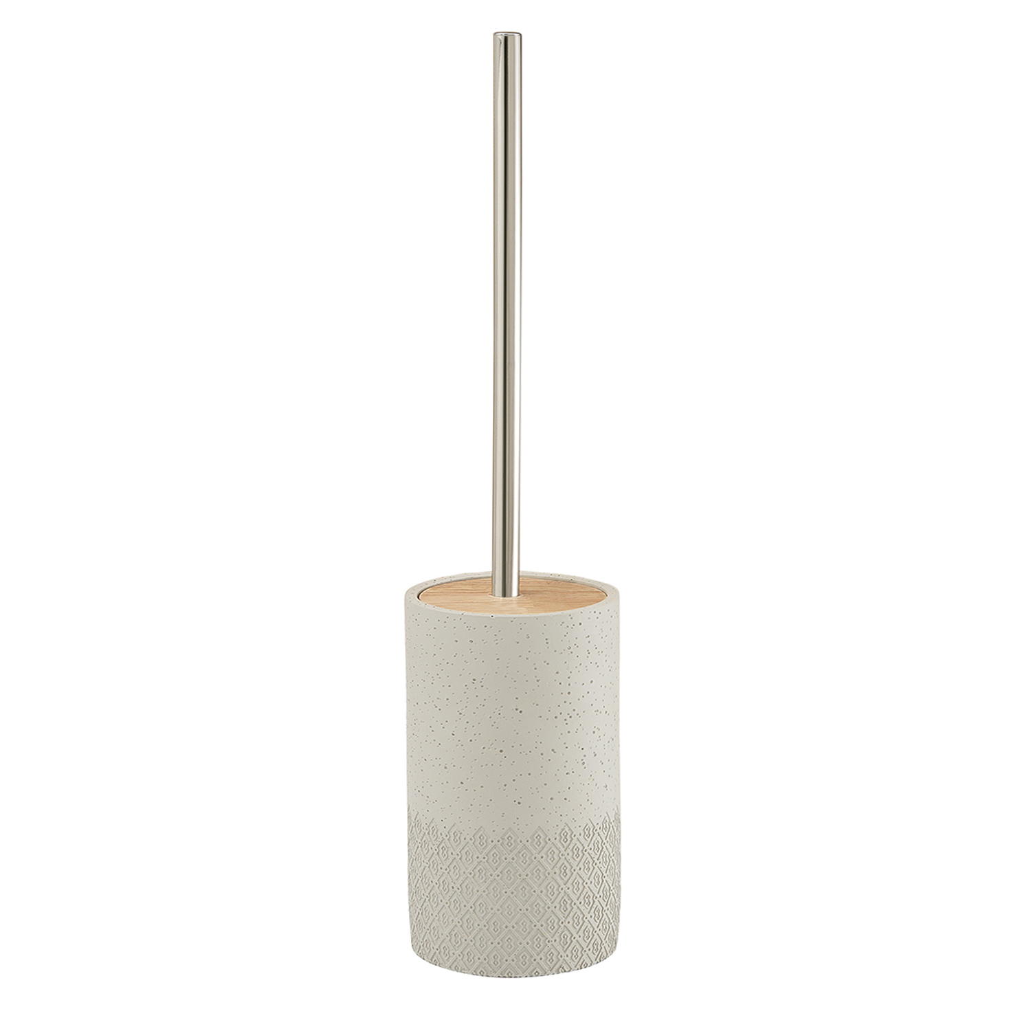 gedy-afrodite-brosse-wc-gris-poser-avec-pot image 1