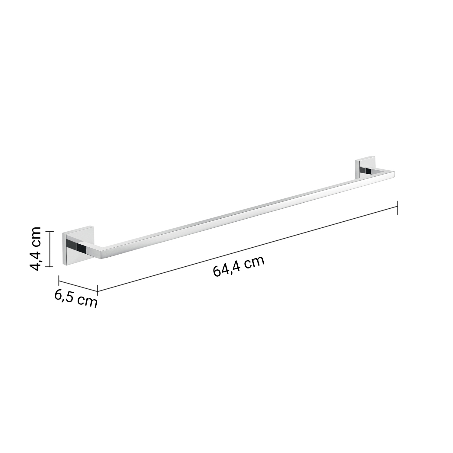 gedy-elba-porte-serviette-65-cm-chrome image 2