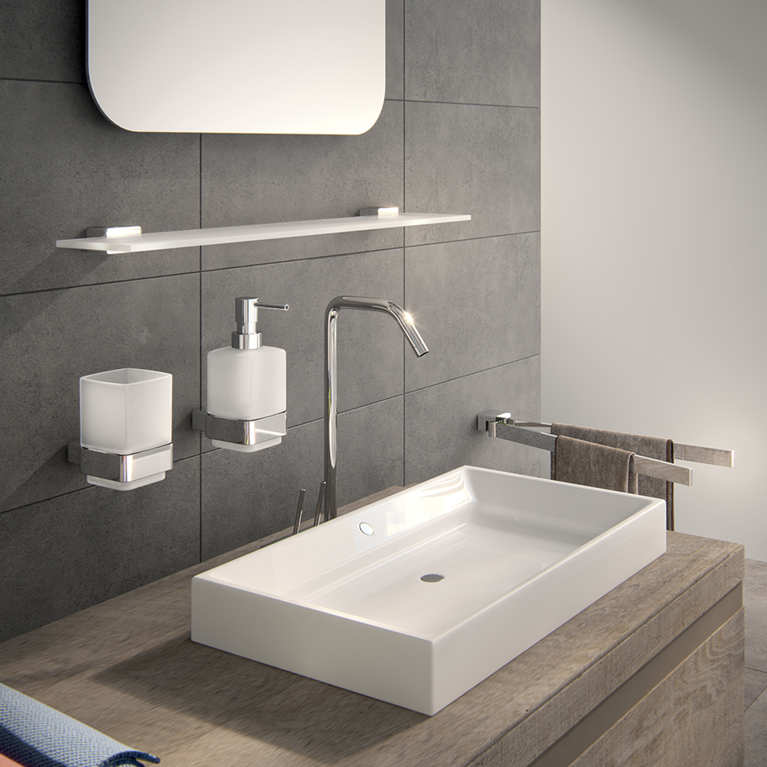 gedy-lounge-distributeur-de-savon-chrome-poser image 3
