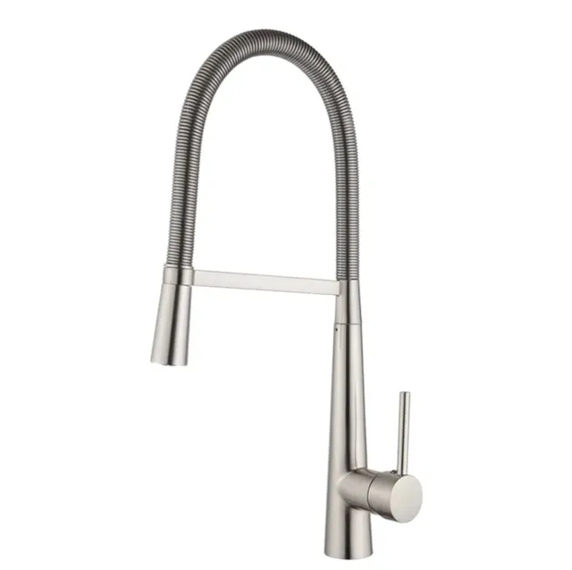 hudor-rymanthe-mitigeur-cuisine-nickel-bross-douchette image 1