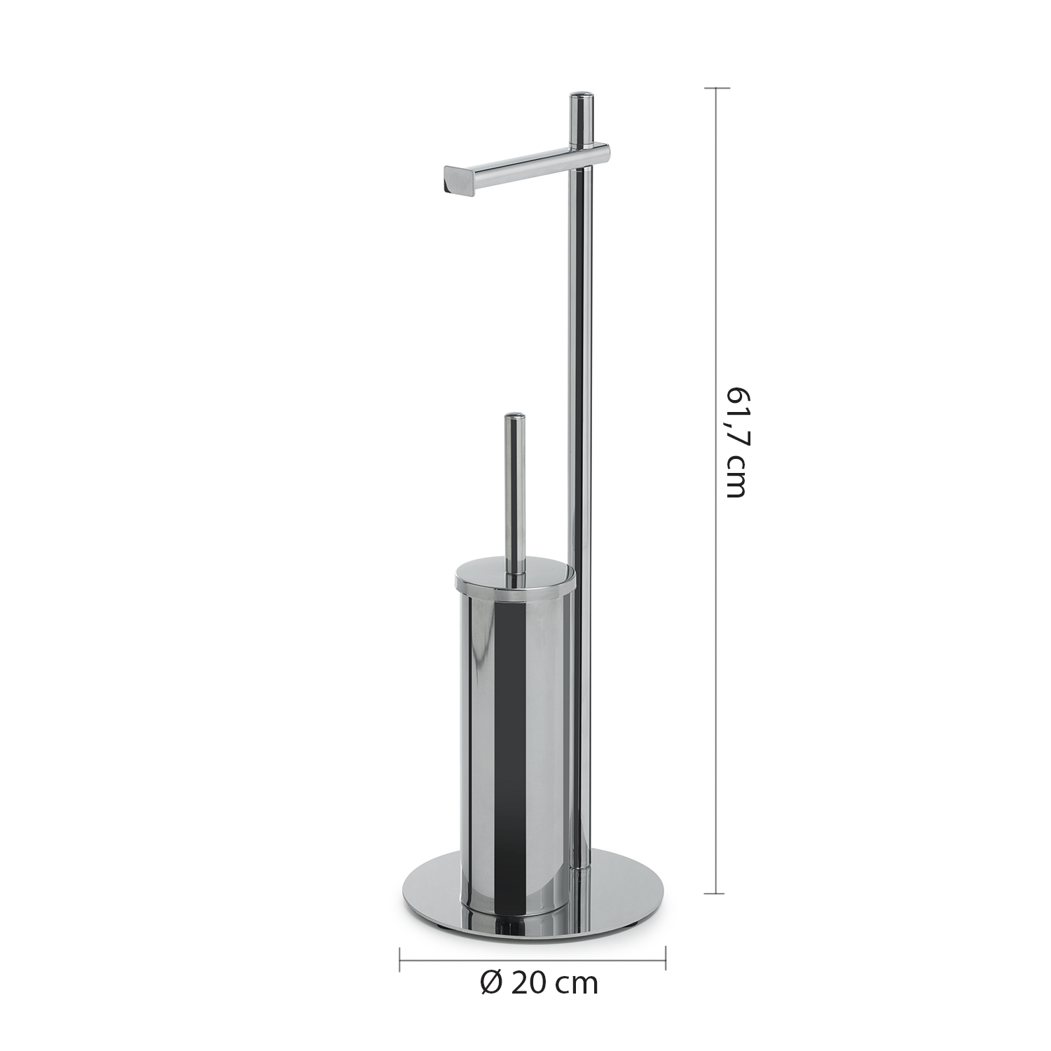 gedy-circe-ensemble-wc-porte-papier-brosse-chrome image 2