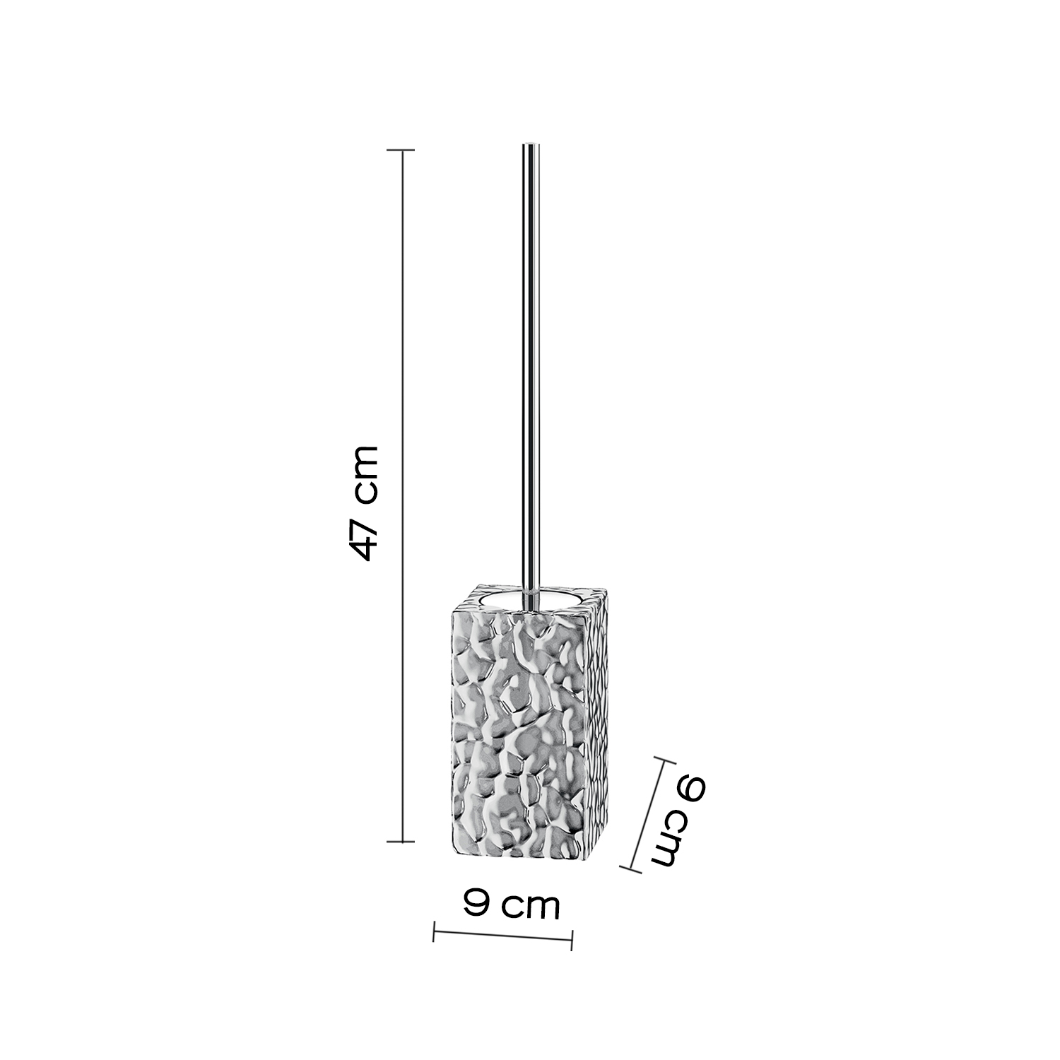 gedy-new-martina-porte-brosse-wc-argent-poser image 2