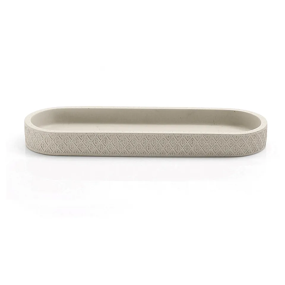 gedy-bamboom-afrodite-plateau-porte-objets-gris image 1